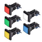 Game Push Button 34x34 Square 12V LED Illuminated Push Button Switch with Micro Switch for Arcade Video Games 5