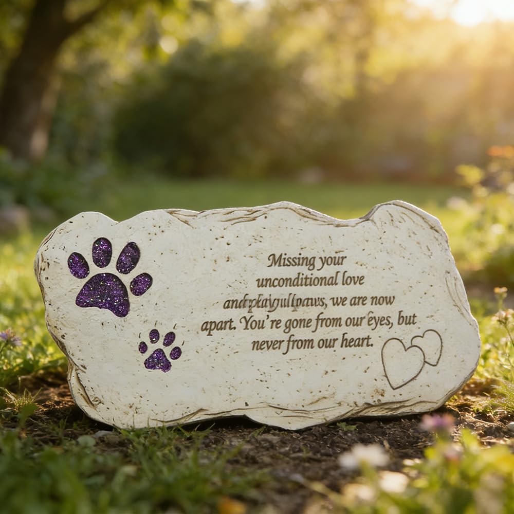 Pet Memorial Stones Plaques Headstones for Dogs or Cats