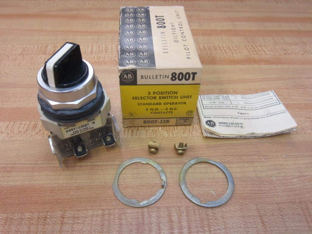 Allen Bradley 800T-J2B Selector Switch 800TJ2B Series N