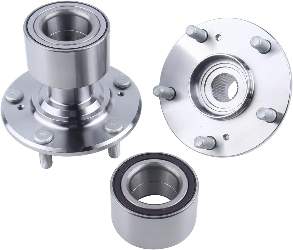 2 x Front Wheel Hub Bearing Assembly Compatible with 2012-2015 Honda Civic DX EX LX HF Hybrid 1.8L 1.5L,Replace 44600-TR0-A00 NT510089