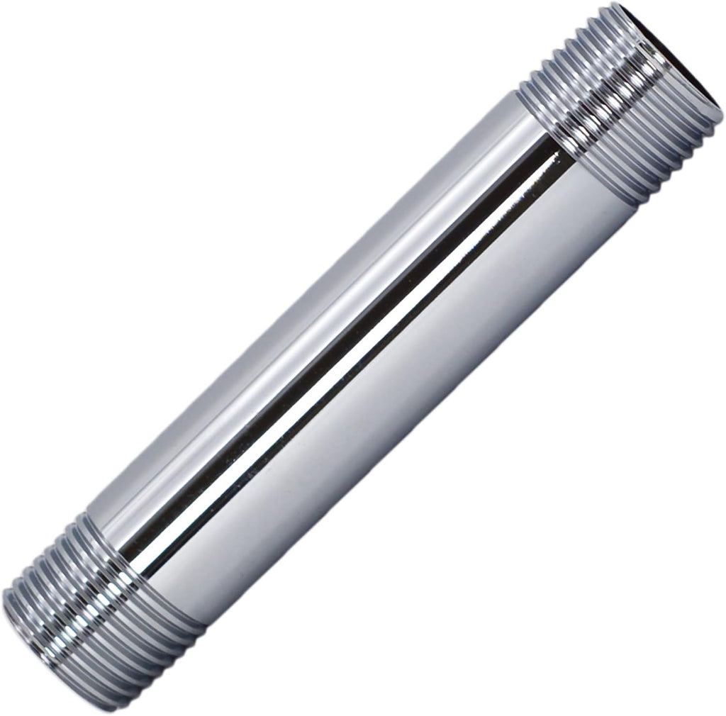 Westbrass D12104-26 ½” x 4" IPS Brass Pipe Nipple, Polished Chrome
