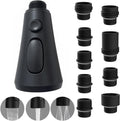 Kitchen Faucet Head Replacement with 9 Adapters, Metal Pull Down Sink Head, 3 Function Sink Sprayer, American