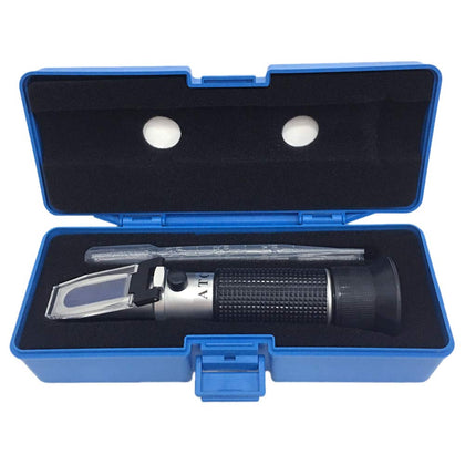 Brix Refractometer with ATC, Dual Scale - Specific Gravity & Brix, Hydrometer in Wine Making and Beer Brewing