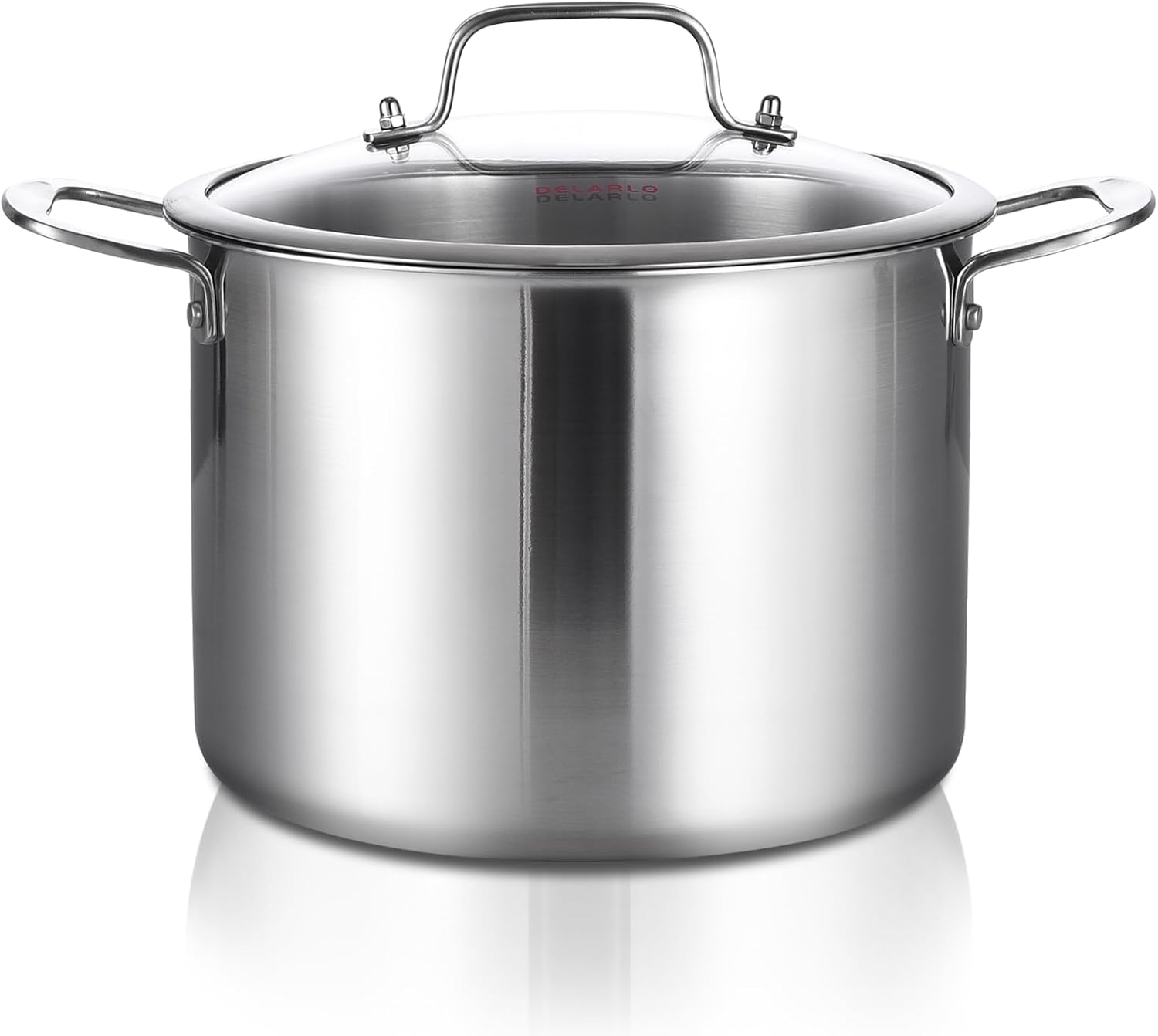 Tri-ply Stainless Steel 12 Quart Heavy Duty Induction Stock Pot | 18/10 Stainless Steel Soup Pot, Big Large Pot for