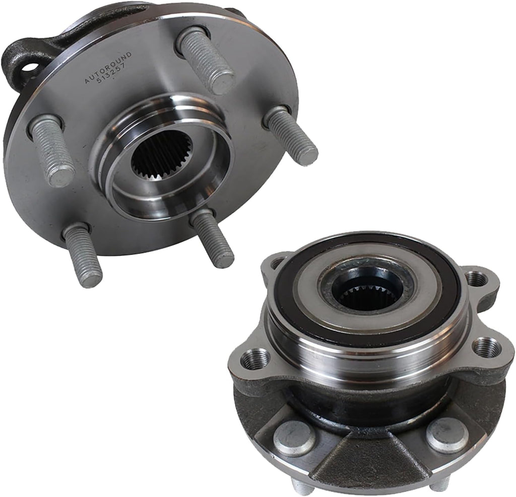 Autoround 513257 [2-Pack] Front Wheel Bearing and Hub Assembly fit for Scion tC/xB, Toyota RAV4/Prius V/Corolla iM, Lexus HS250h, Fit Driver Passenger Side, 5 Lug