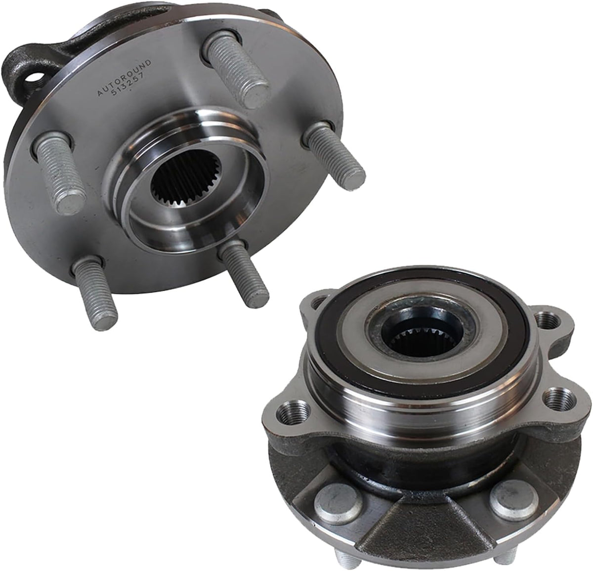 Autoround 513257 [2-Pack] Front Wheel Bearing and Hub Assembly fit for Scion tC/xB, Toyota RAV4/Prius V/Corolla iM, Lexus HS250h, Fit Driver Passenger Side, 5 Lug