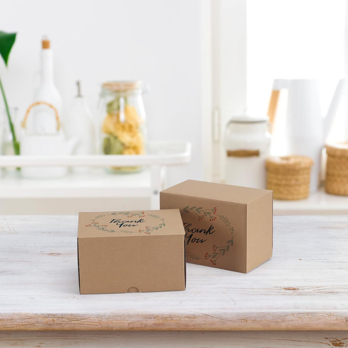 7x5x4 inches Shipping Boxes Set of 50, Brown Corrugated Cardboard Box Literature Mailer