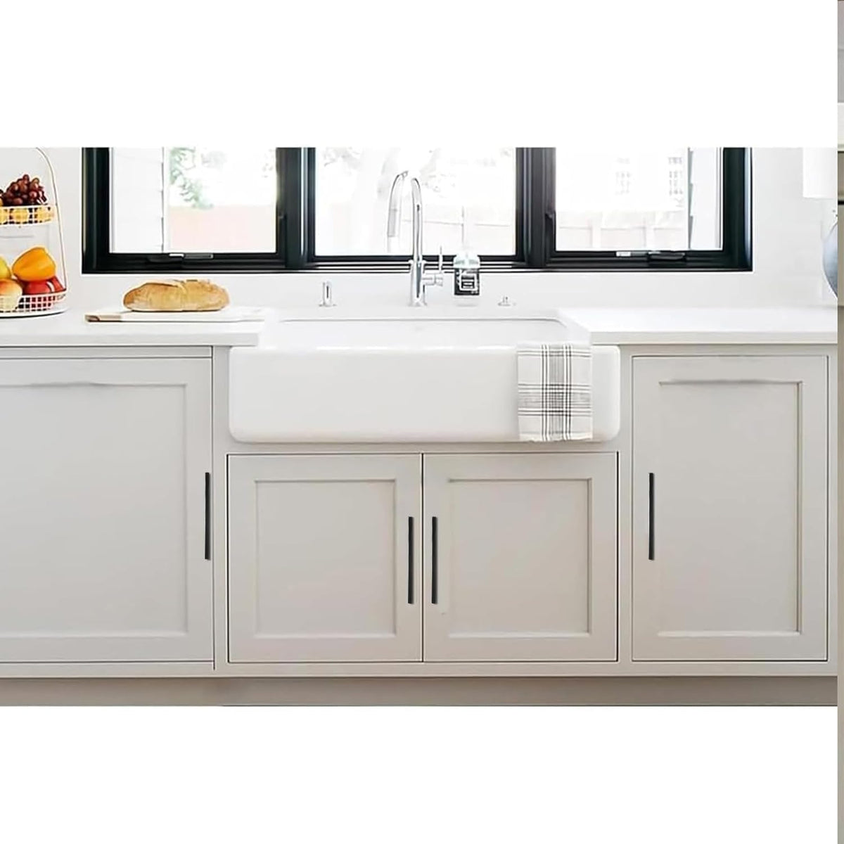 1 Pack 18 Inch Appliance Pull Matte Black Kitchen Square Cabinet Handles Solid Heavy Drawer Pulls Kitchen Cabinet