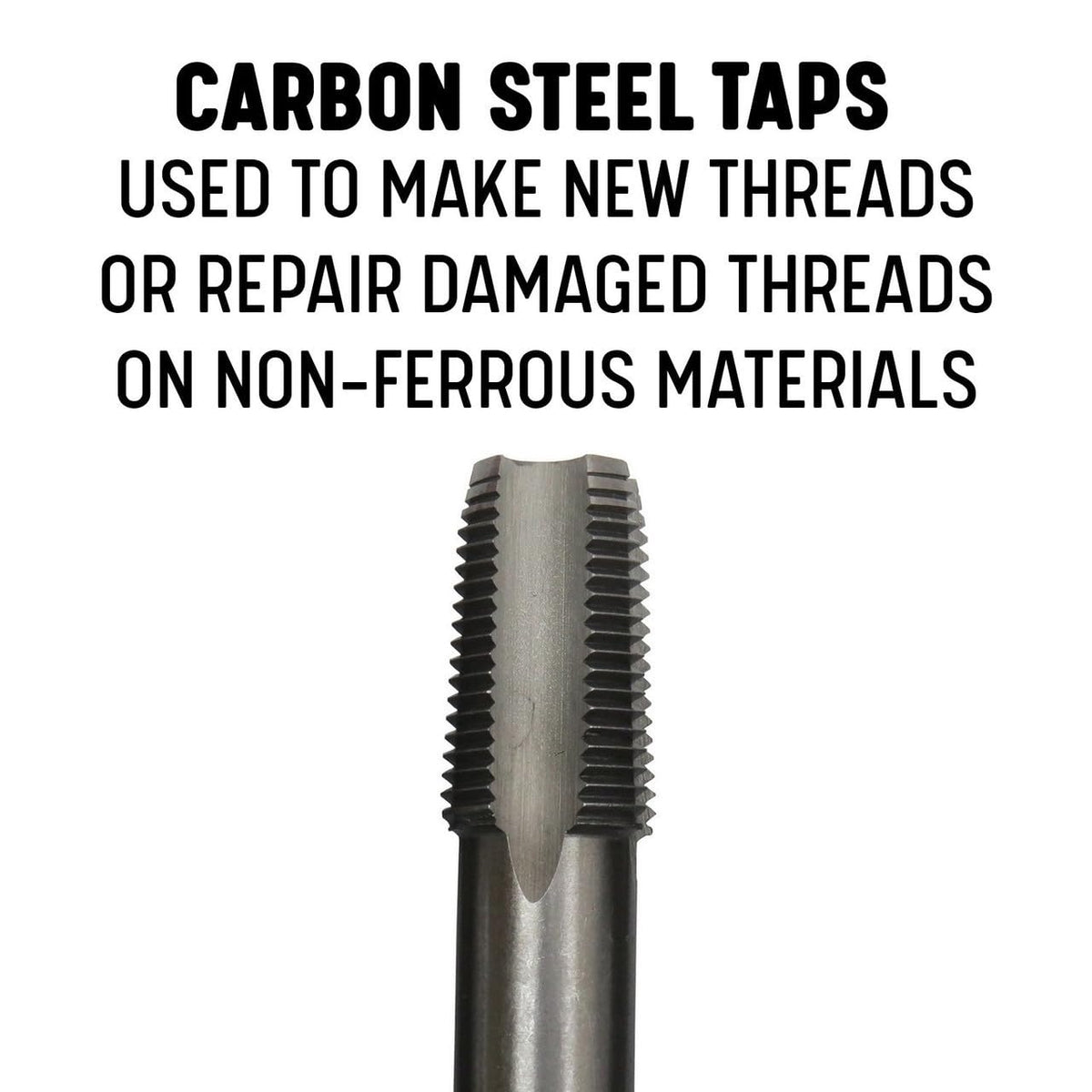 Drill America 1" NPT Pipe Tap and Die Kit, Carbon Steel Pipe Tap and Pipe Die - Hex Shape, POUT Series