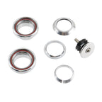 Bike Headset, 34mm 1-1/8" Threadless Bicycle Headset (Silver)