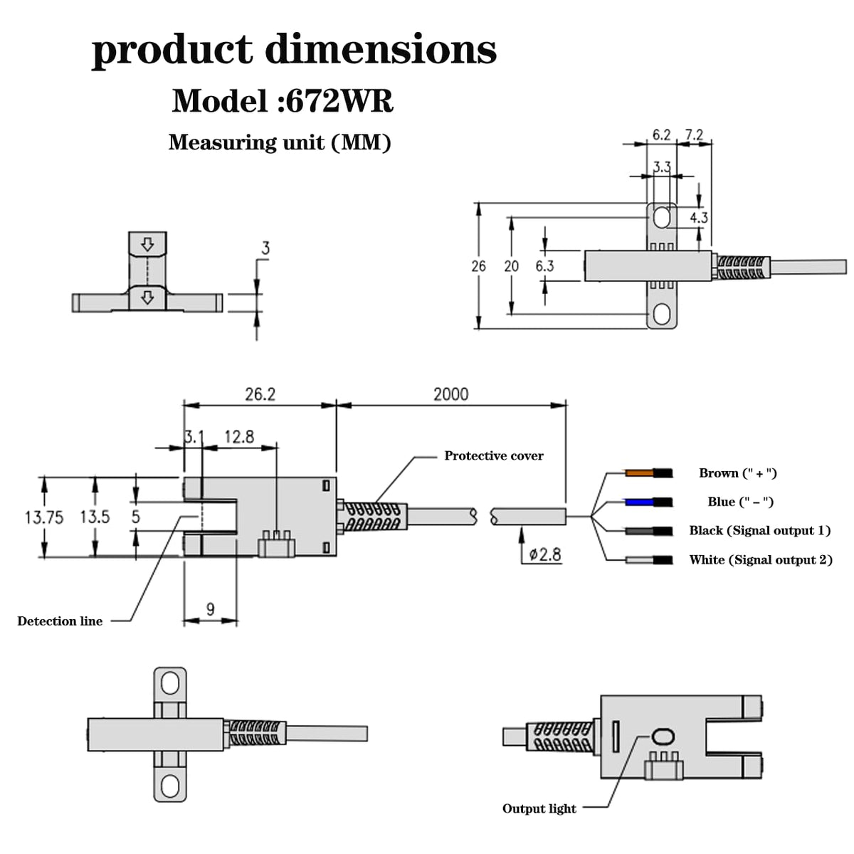 EE-SX672WRP Optical Sensor Transmission Switch