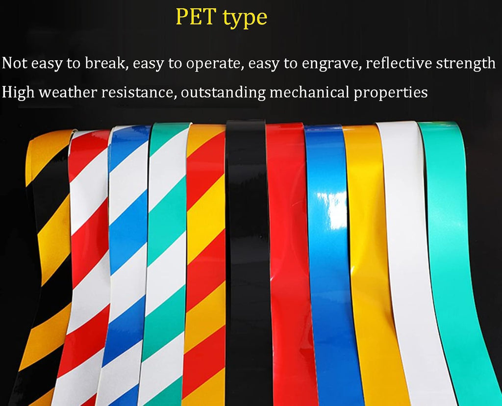 1 Roll 50mm x 45.7m Reflective Warning Tape Floor Marking