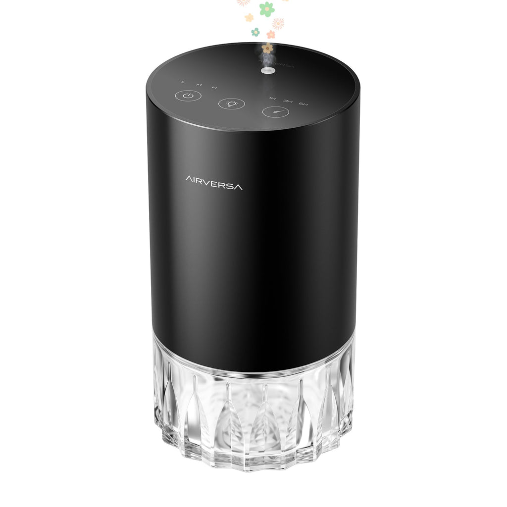 RD1 Waterless Diffuser for Essential Oil for Home, Room, Black