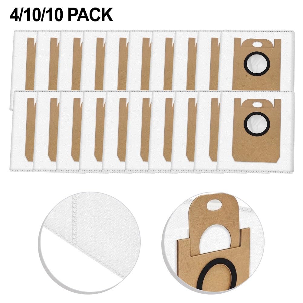 Replacement Dust Bags for Tikom L8000 Plus/L9000 Plus, Nonwoven Fabric