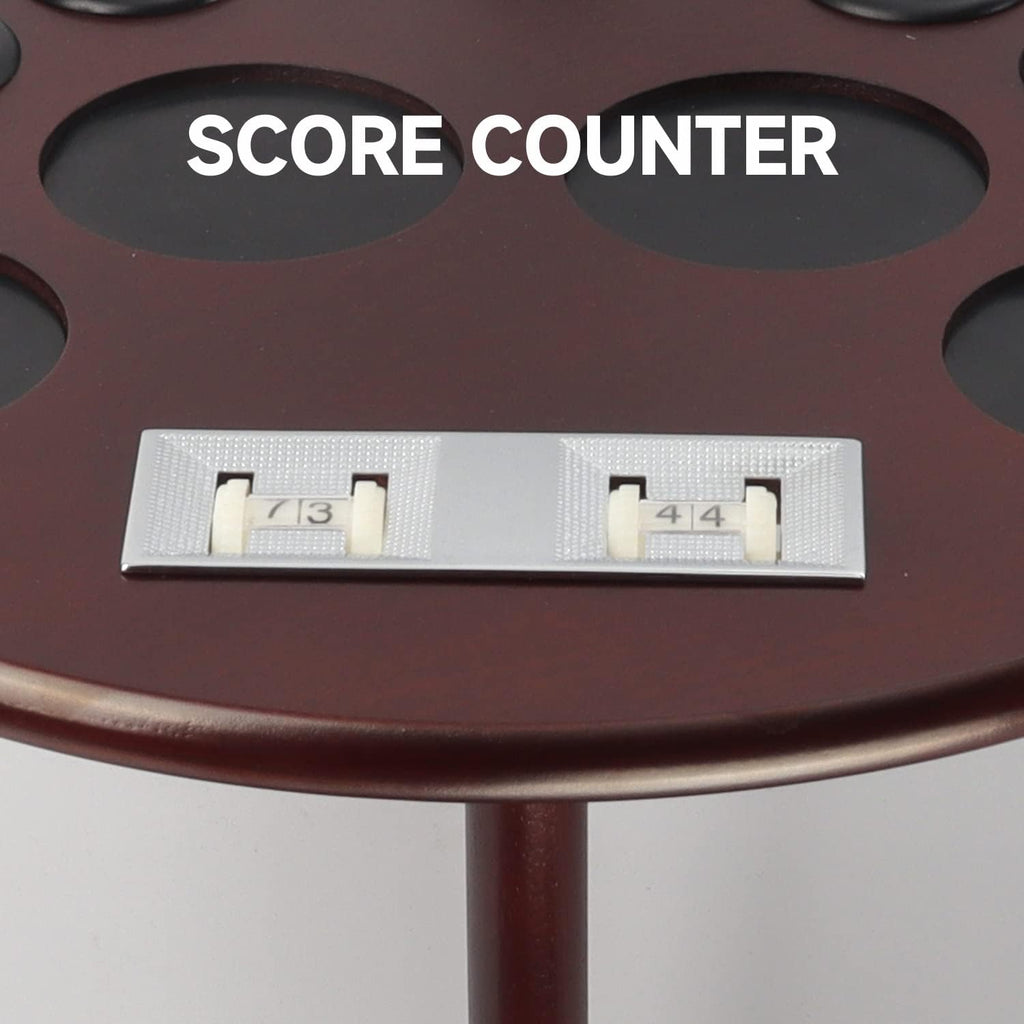 GSE Corner-Style Floor Stand Billiard Pool Cue Racks with Score Counters | Holds Pool Cue Sticks, Full Set of Balls