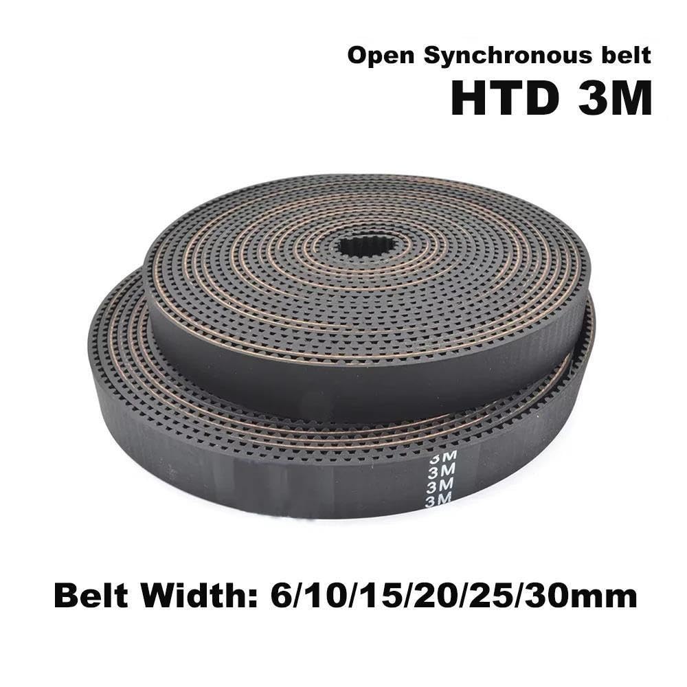 HTD 3M Open Belt Rubber with Fiberglass Timing