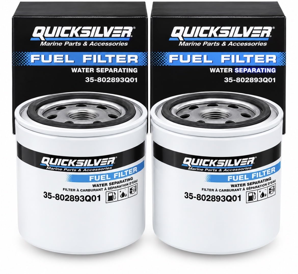 2 PK 802893Q01 Water Separating Fuel Filter Mercury MerCruiser