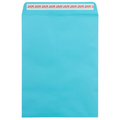 9 x 12 Open End Colored Catalog Envelopes with Peel and Seal Closure - Blue - 25/Pack