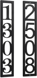 Custom Metal House Numbers for Outside Modern, Personalized Vertical Address Numbers for House, Large Address Plaques