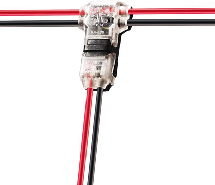 Low Voltage Wire Connectors Solid Connection, T Tap Wire Connectors, T Type 2 Pins Wire Splice Connectors, Solderless