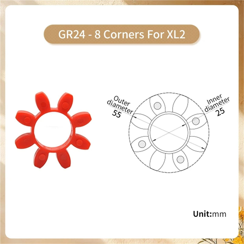 Spider Coupling Insert Star Type XL Model GR14-GR90 1Pcs(GR24)