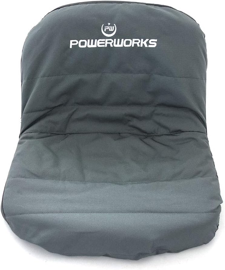 Weatherproof Deluxe Riding Lawn Mower Seat Cover, Medium, Black | For Seats 12.4-14.1" High, 600D Oxford