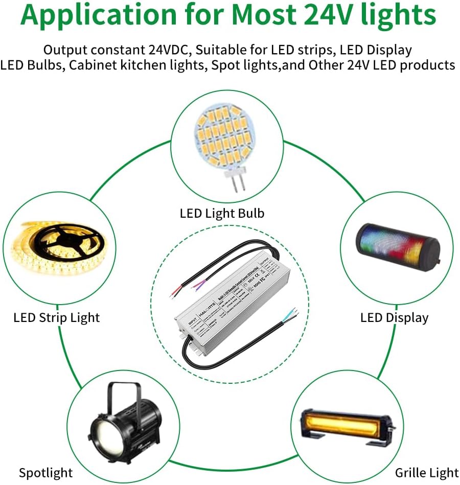 UL Listed 60W Constant Current LED Driver Adjustable, 1PK