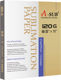 Sublimation Paper 8.5x11 Inch, 120gsm | 110 Sheets, Compatible with Inkjet Printers with Sublimation Ink, High
