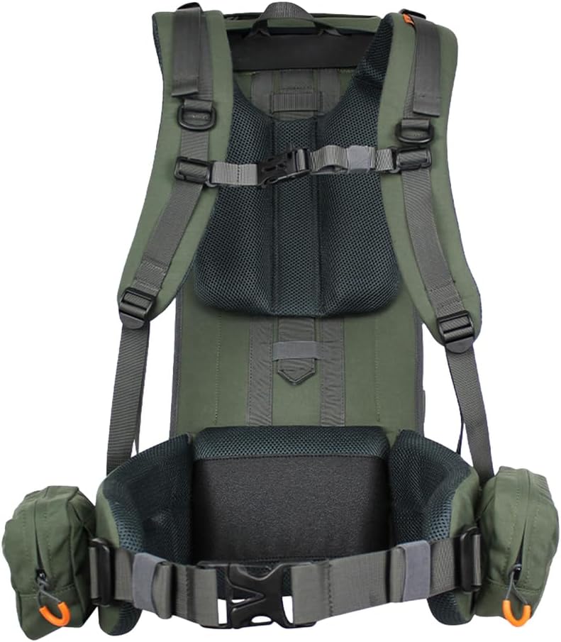 Hunting Backpacks for Men, Meat Hauler Frame Pack with Rifle Holder, 40L/80L Extendable + Capacity for Bow Rifle Gun