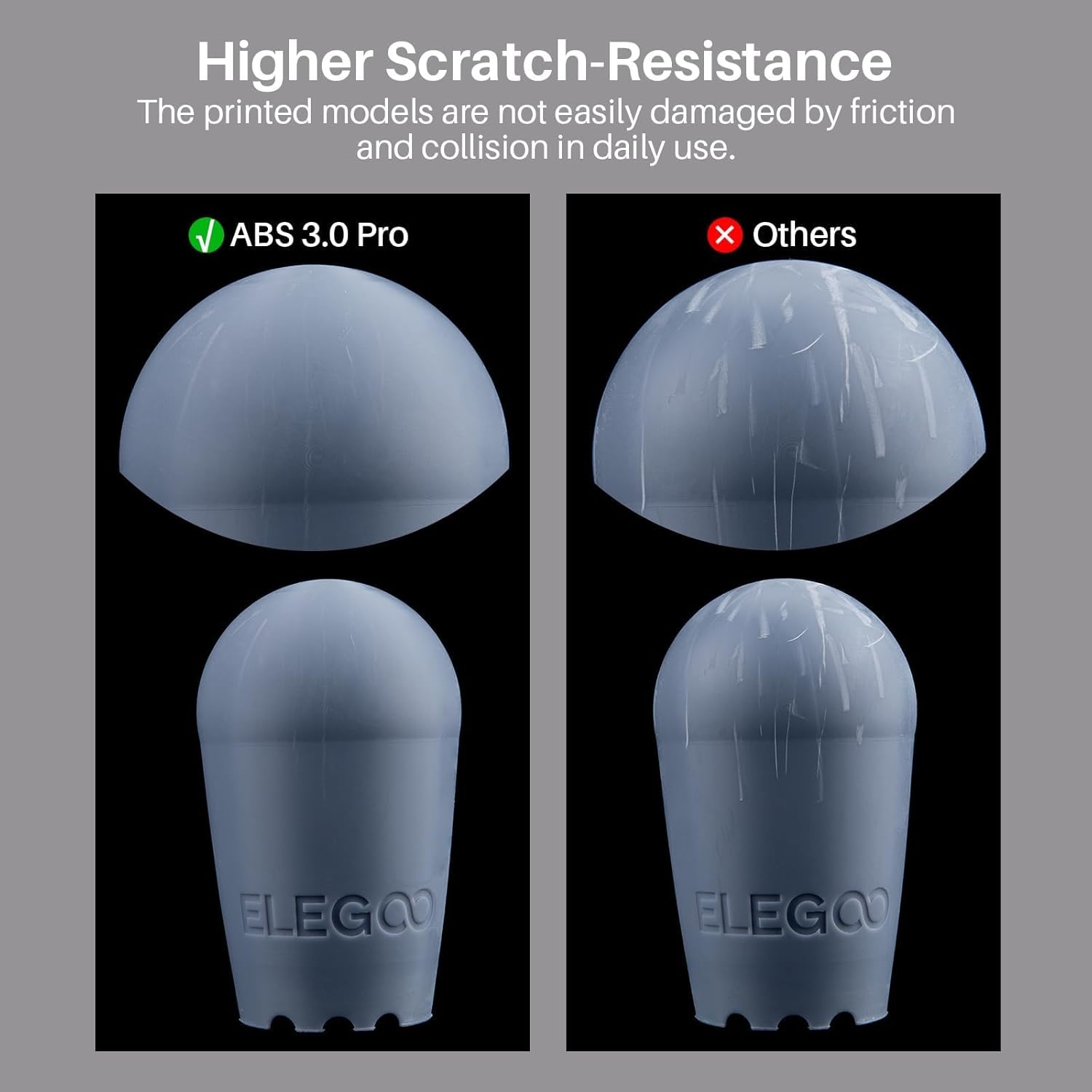 ABS-Like Resin 3.0 Pro, Higher Scratch-Resistance 3D Printing Photopolymer Resin, 405nm UV Resin for MSLA/DLP/LCD