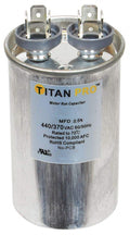 Titan Pro Round Motor Run Capacitor, 15 Microfarad Rating, 370-440VAC Voltage - TRCF15
