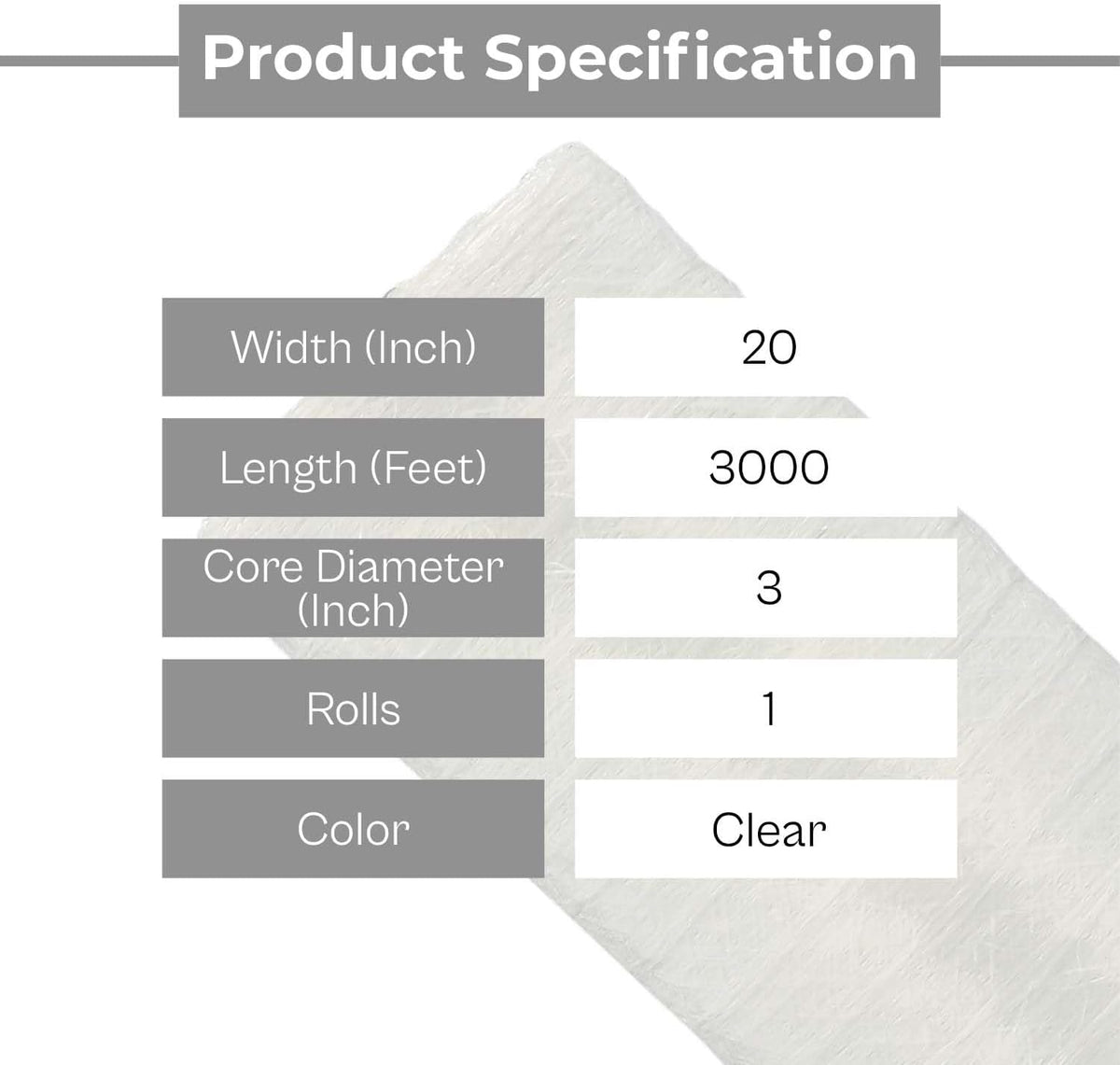 Pallet Netting, Vented Stretch Wrap, 1 Roll, 20 Inch x 3000 Feet for Securing Pallets that Need Ventilation