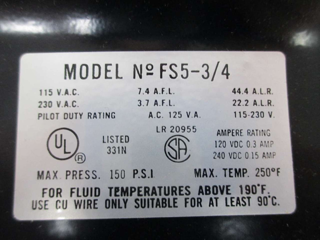 Mcdonnell & Miller Switch, Liquid Flow