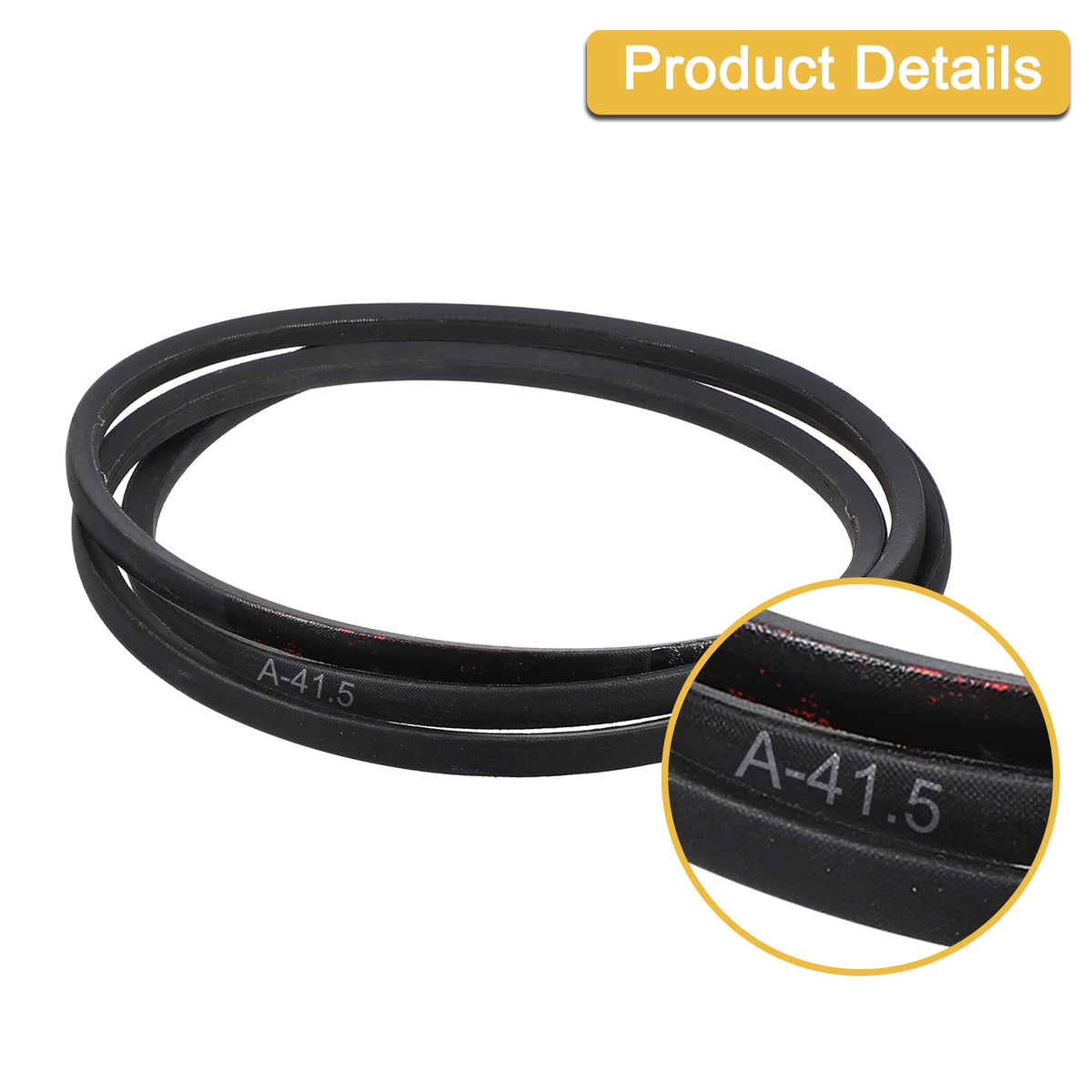 uxcell 3 Pack A41 1/2 Classic Wrapped V-Belt,43" Outer Circ A Profile,Black