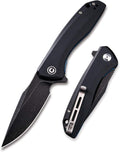 Baklash Folding Pocket Knife, 3.5" Blade G10 Handle C801H | 9Cr18MoV Steel, Reversible Clip, Liner Lock