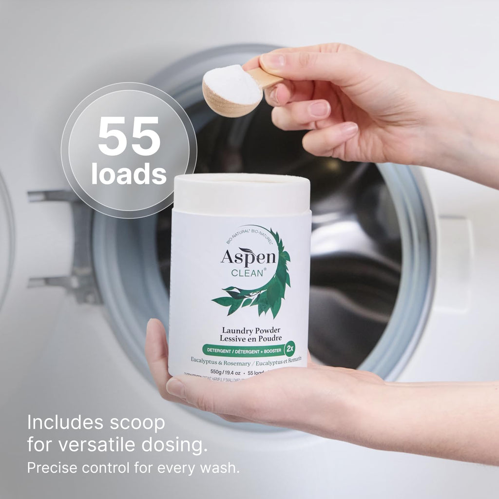 Laundry Powder + Booster 2-in-1 | Eucalyptus | 55 Loads