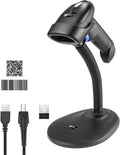 Wireless 1D 2D Barcode Scanner with Stand for Warehouse POS and Computer | NetumScan Portable Automatic QR Code