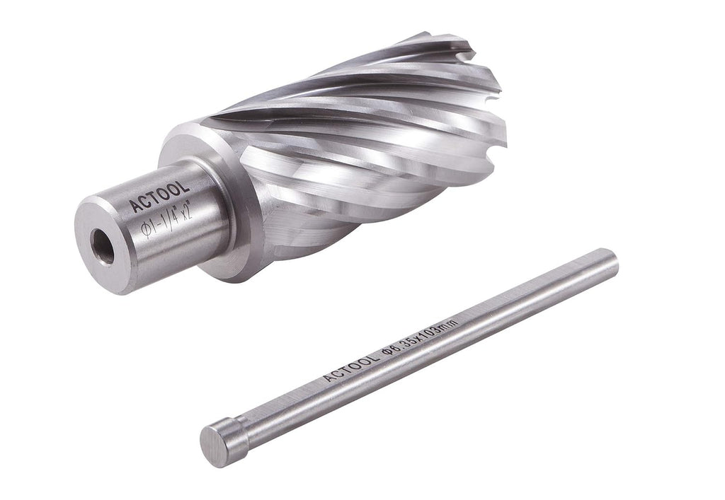 1-1/4" Diameter × 2" Depth of Cut HSS ANNULAR Cutter with 3/4'' Weldon Shank