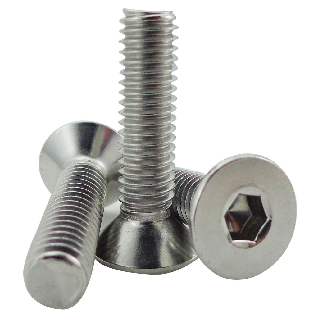 M6 x 25mm(20PCS) Flat Head Socket Cap Screws,(304 Stainless Steel)