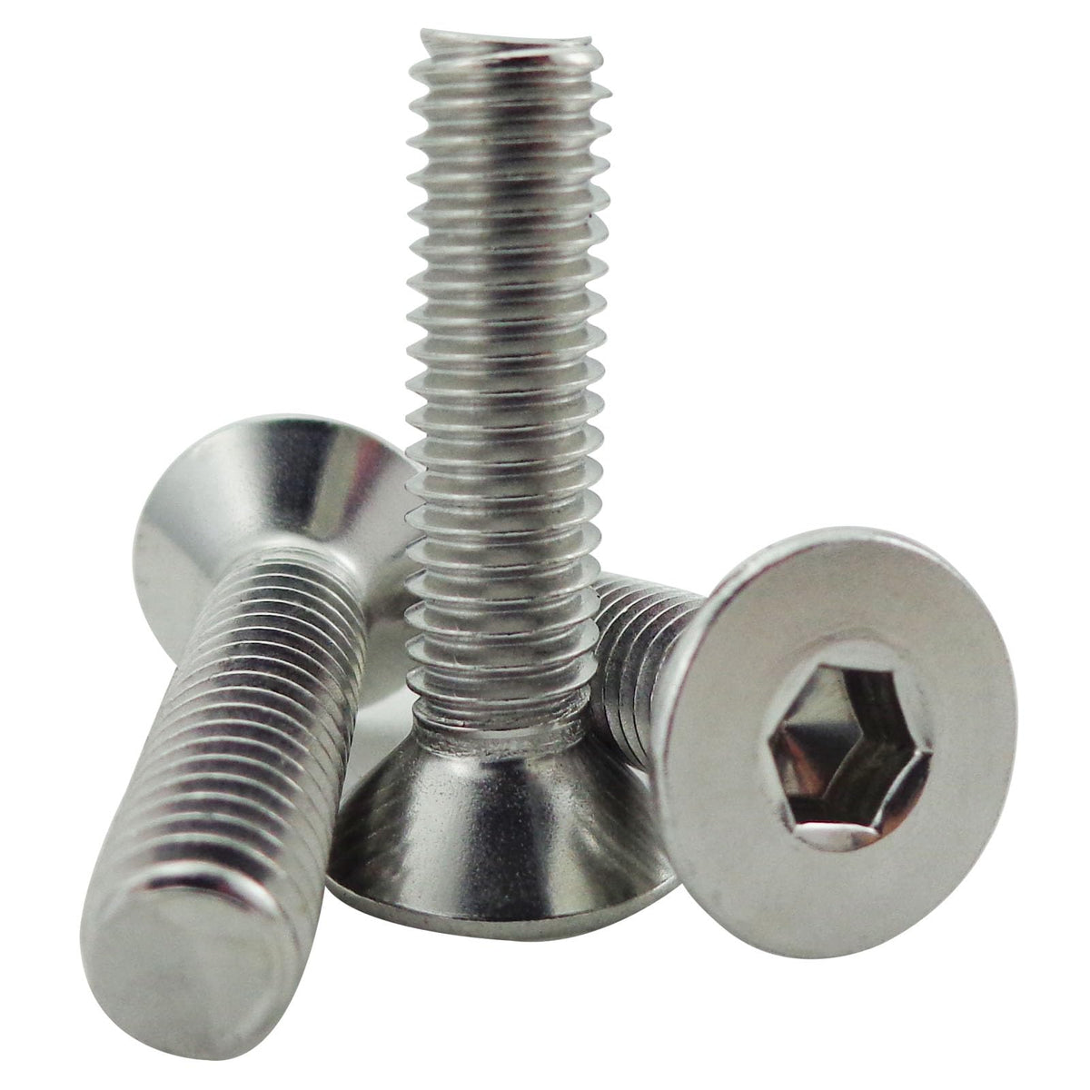 M6 x 25mm(20PCS) Flat Head Socket Cap Screws,(304 Stainless Steel)