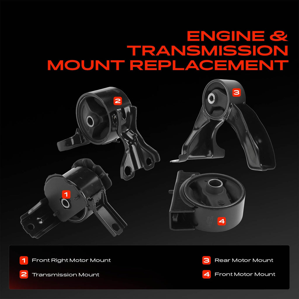 A-Premium Engine Motor Mount and Transmission Mount Kit, Set of 4