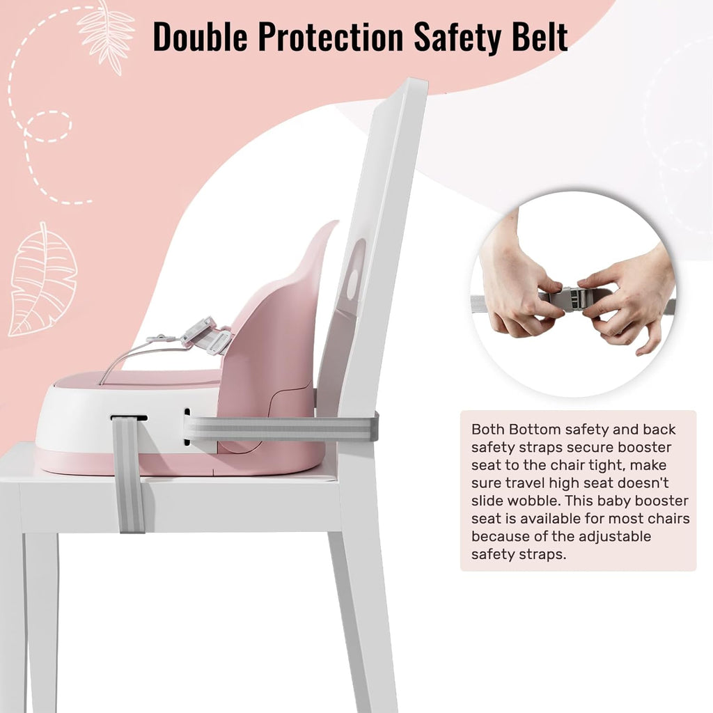 Baby Booster Seats, Portable High Chairs for Babies and Toddlers, HighChair for Baby from 6 Months to 3 Years
