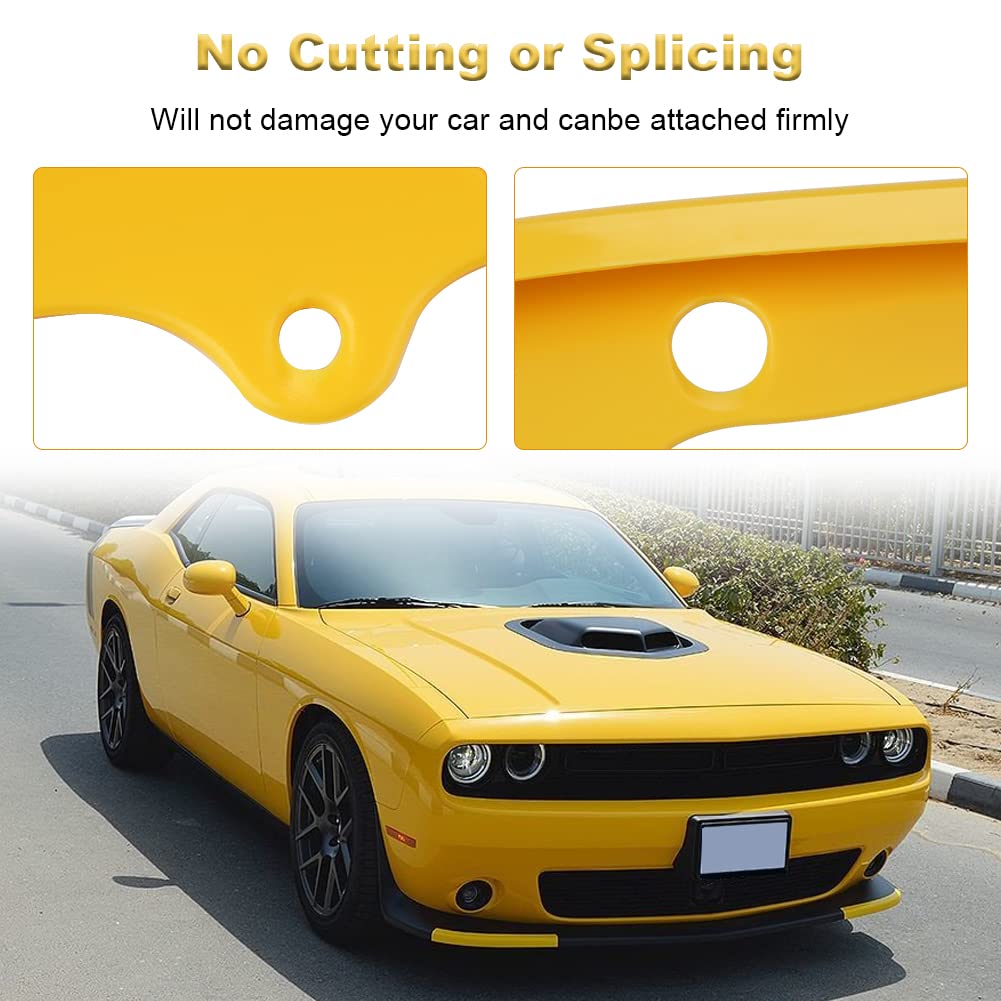 Front Bumper Lip Splitter Protector Compatible with Dodge Challenger