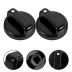 5Pcs Black Plastic Stove Control Knob Replacement for Range