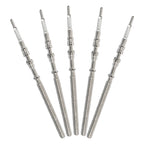 Watch Movement Stem Crown Kit, Silver, 5Pcs