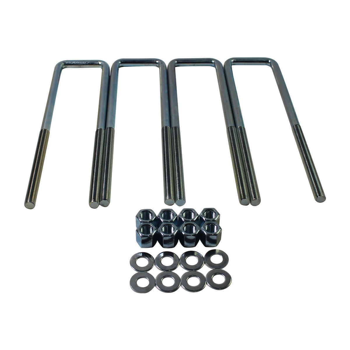 BST BSSP 12.5" Extended Square U-Bolts Kit for 2.5" Wide 9/16" Bolt Leaf Springs Compatible with 1988-2019 Chevy Silverado 1500 GMC C1500 Sierra 1500