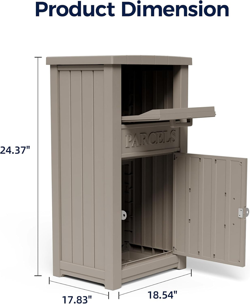 Outdoor Package Delivery Boxes, Lockable Anti-Theft Waterproof Delivery Boxes for Outdoor Use, Package Drop Box for