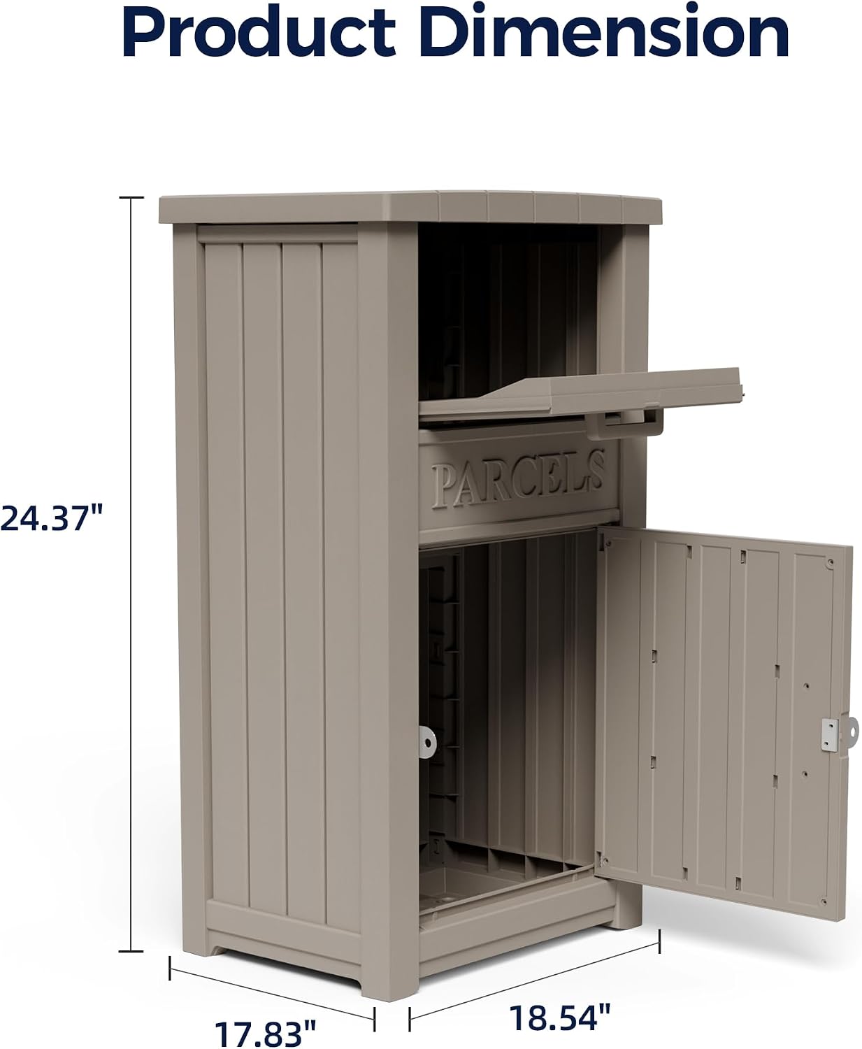 Outdoor Package Delivery Boxes, Lockable Anti-Theft Waterproof Delivery Boxes for Outdoor Use, Package Drop Box for