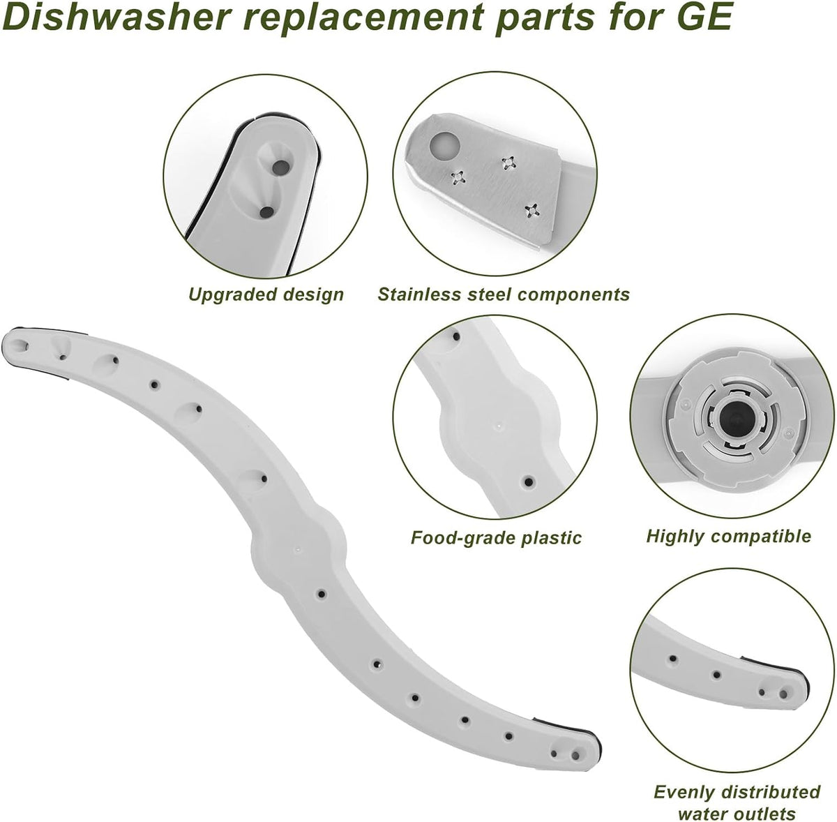 Dishwasher Lower Spray Arm Replacement for GE Hotpoint Haier