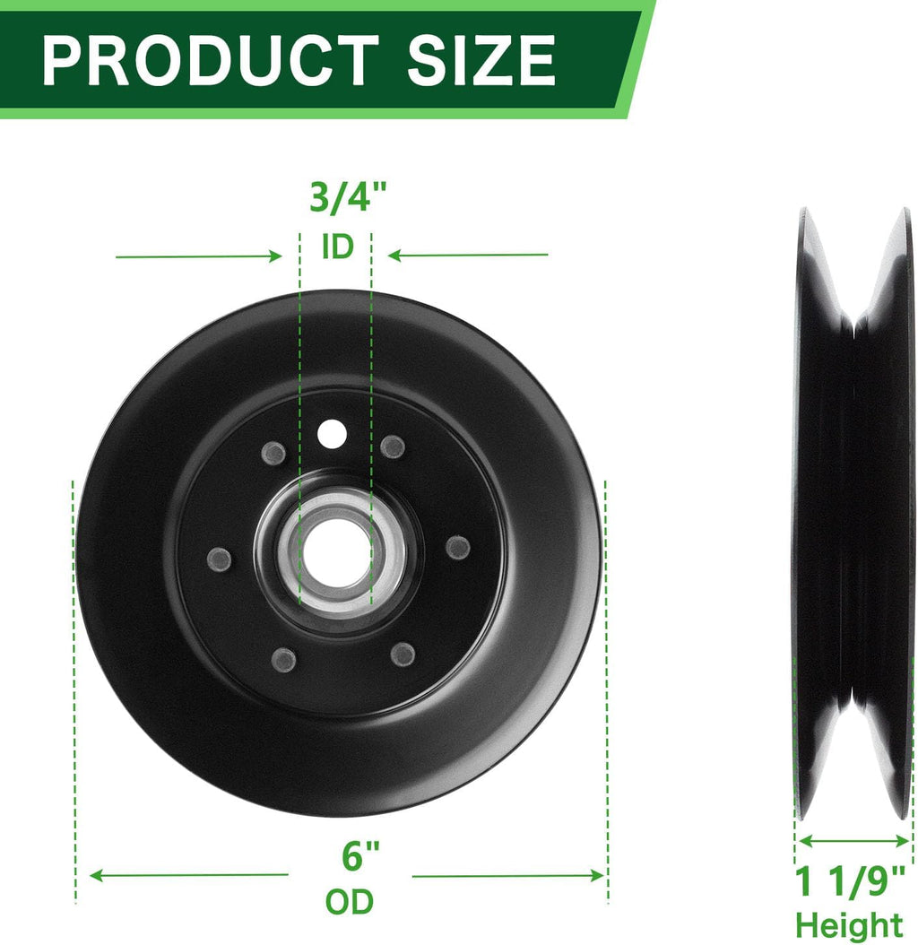 TCA14330 Idler Pulley Replace TCA17540 TCA14594 Compatible with John Dee re Ztrak Z997R 797 757 997 737 2025R 2305 2320 Terrain Cut 1585 1570 1580